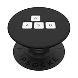 WSAD - Teclas de Videojuegos para Computadora Pop PopSockets PopGrip Intercambiable