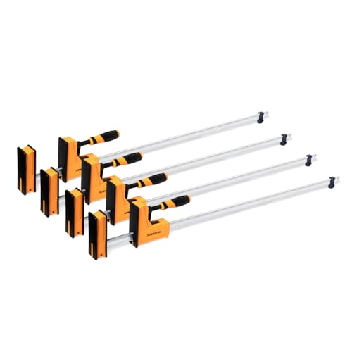 POWERTEC 48 Woodworking Parallel Clamps (4-Pack)
