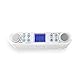NEDIS Küche Radio FM-Radio | Unterschrank-Radio | 30 voreingestellte Sender | Display mit automatischem Dimmer | Weiß Silber/Weiss 1.40 m, RDFM4000WT