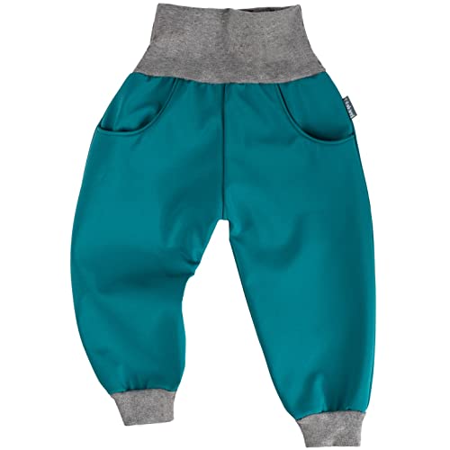 Lilakind“ Kinder Baby Hose Softshellhose Softshell Regenhose Petrol Grau...