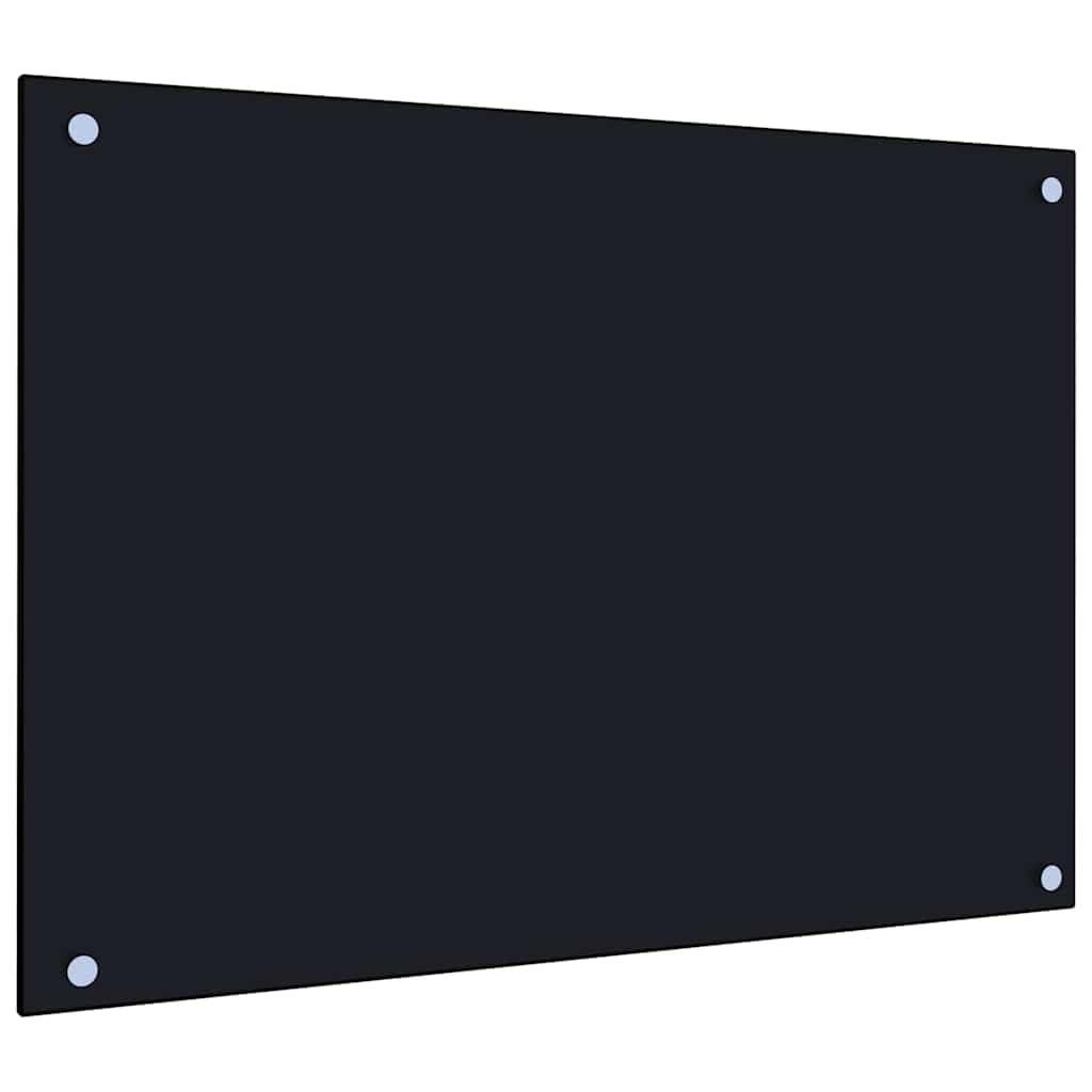 Generisch Küchenrückwände 2 STK. Schwarz 70x50 cm Hartglas,Heim Garten,Küche Esszimmer,Küchenhelfer -utensilien-3315796