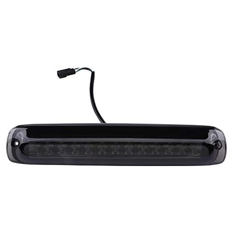 KOROP AUTO PARTS LED Tail High Mount 3rd Third Brake Light Cargo Lamp Fits for 1999-2006 Silverado GMC Sierra 1500 2500 HD 3500, Black Housing Smoke Lens Cover