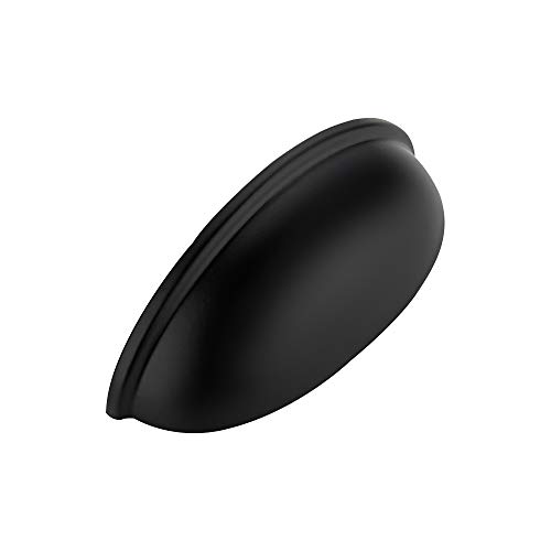 Ravinte 10 Pack 3" Drawer Pulls Flat Black Cabinet Cup Pulls Kitchen Hardware Cabinet Handles Drawer Handles Knobs 3 inch Hole Center by Ravinte - Used condition - US$14.39