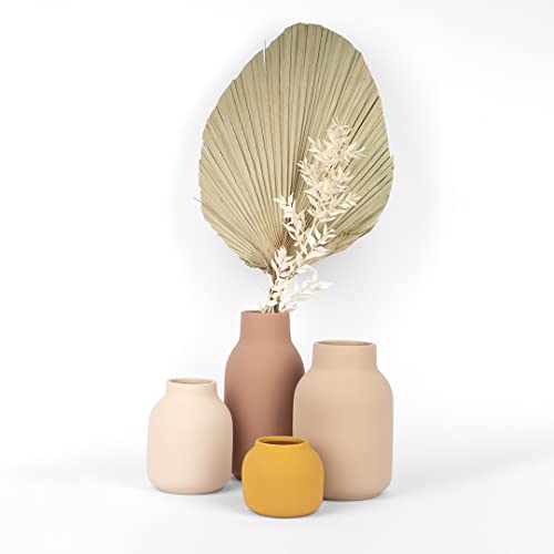 Koyal Wholesale Mixed Modern Minimalist Ceramic Vase For Home Decor, Terracotta Decor, Set Of 4, Multi-Color #TOP1