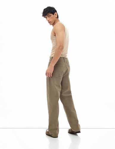 Image of Flying Machine Men's Mid Rise Cobain Loose Fit Jeans