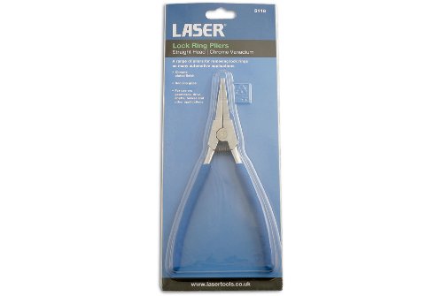 Laser 5121 Lock Ring Pliers - Angled, Chrome - Image 3