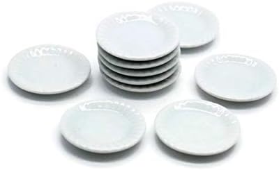 10 White Cearmic Plate Dish Bowl Decoration Display image 3