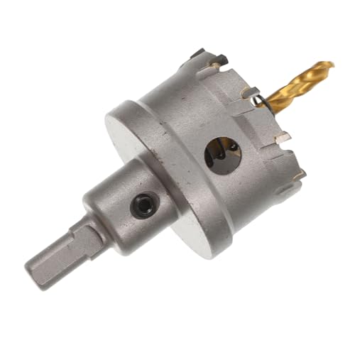 Lurrose Aluminum Cutting Drill Bit Metal Hole Saw Smooth Titanium Coating for Clean Cuts