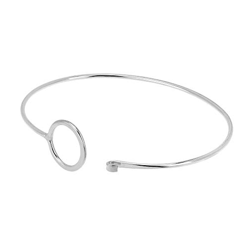 Bracelet argent sterling 925 chic AeraVida avec fermoir cercle épuré - 2