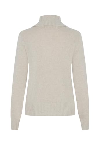 Image of Style & Republic Women's 100% Cashmere Turtleneck Sweater, Regular Fit, Premium Knit Jumper for Autumn, Winter and Spring