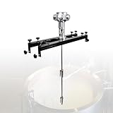 Air Agitator Pneumatic Agitator, 1/2HP 3/4HP Industrial Grade Air Powered Tank Mixer With Folding Propeller For 1000L Liquid Mixing(3cylinders)