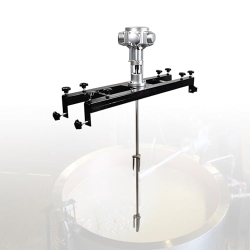 Air Agitator Pneumatic Agitator, 1/2HP 3/4HP Industrial Grade Air Powered Tank Mixer With Folding Propeller For 1000L Liquid Mixing(3cylinders)