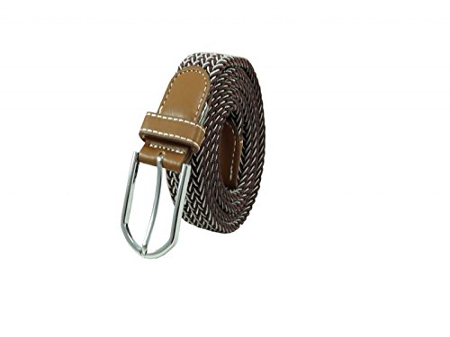 Image of The Tie Hub Unisex Stretchable Woven Fabric Belt | Adjustable, Hole-Free Design | Fits Up to 40 Inches Waist