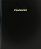BookFactory Acting Master Log Book/Journal/Logbook - 120 Page, 8.5'x11', Black Hardbound (XLog-120-7CS-A-L-Black(Acting Master Log Book))
