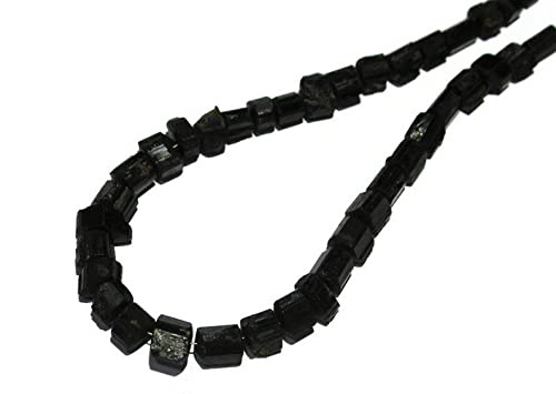 Perles de Tourmaline Noire brute de 33cm pour la création de bijoux DIY - BDSSTR-02530