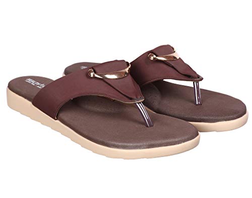 Image of HEALTH FIT Womens Black-Red Extra Soft Ortho Care Diabetic & Orthopedic Slippers / /Doctor Chappal & Flip Flop Footwear with Arch Support