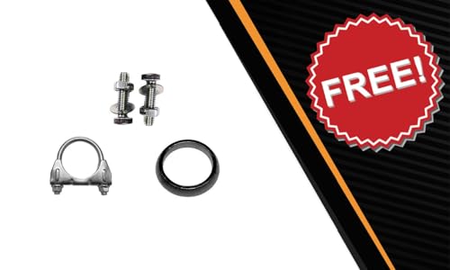Image of Exhaust Intermediate Pipe Compatible for 1998-2000 Ford Ranger 3.0L and 4.0L | Stainless Steel | Northeastern Exhaust | Includes Clamp, Gasket, Spring Bolts | Direct-Fit | Automotive Replacement Part