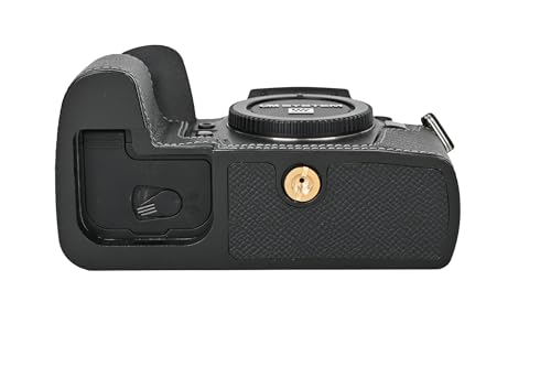 Funda media de cuero PU para cámara Olympus OM-1 miniatura 3