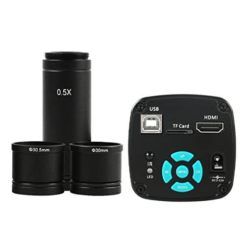 ラボ用顕微鏡アクセサリー 18mp 1080p 60fps電子接眼レンズビデオ顕微鏡カメラマウントサイズ23.2mm(48MP USB HDMI)