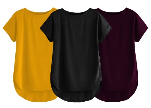 Image of Fabricorn Stylish Plain Up and Down Cotton Tshirt for Women