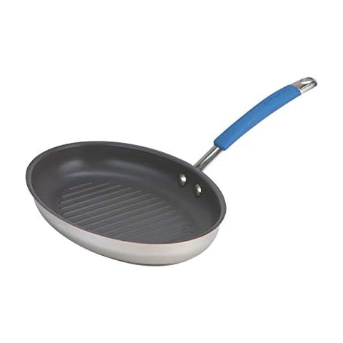 Joe Wicks Quick & Even stainless steel non-stick cookware - 28cm Oval grill pan Cover