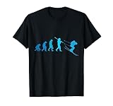 Ski Skifahrer Evolution Winterurlaub Apre Ski T-Shirt