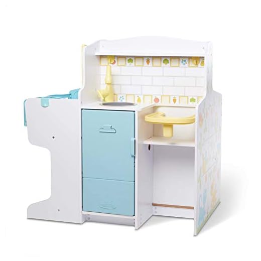 Melissa & Doug Mine to Love Baby Care Activity Center for Dolls - Kitchen, Nursery, Bathing-Changing