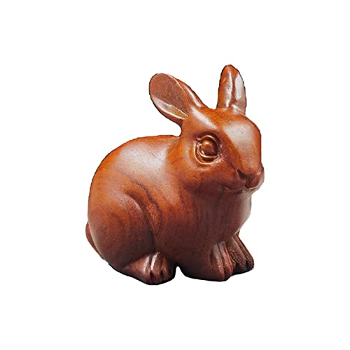 Figurine de lapin bureau maison bois massif