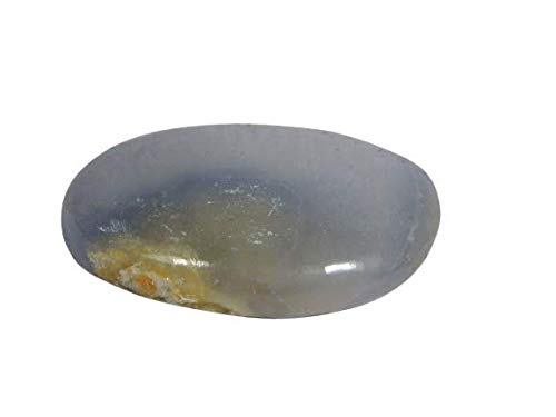 Agate naturelle bleue 92.8Ct pour apaiser le stress quotidien