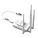 VONETS Industrie 2.4GHz WLAN Bridge Mini WiFi Router Verstärker Ethernet zu WiFi Hotspot Extender Signalverstärker 2 RJ45 Ports DC/USB Stromversorgung (5G-VAR1800-H)