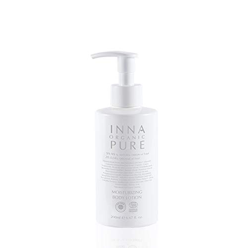 INNA ORGANIC Pure Moisturizing Body Lotion, Clean Skin Care, Nourishing, Deep Moisturizing, Luxury Clean Beauty, Certified Organic, 7 fl. oz.