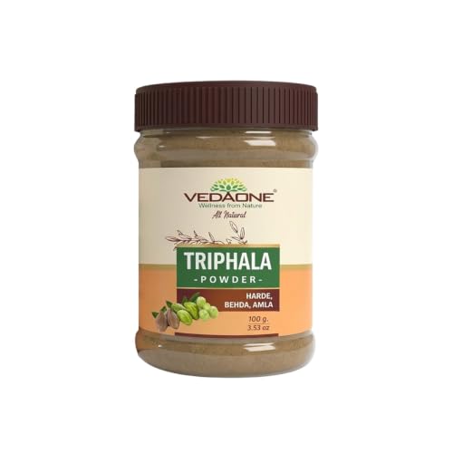 Image of Vedaone USDA Organic Triphala (Amala+Harde+Behda) Powder - 100g For Detoxification (Pack of 3)