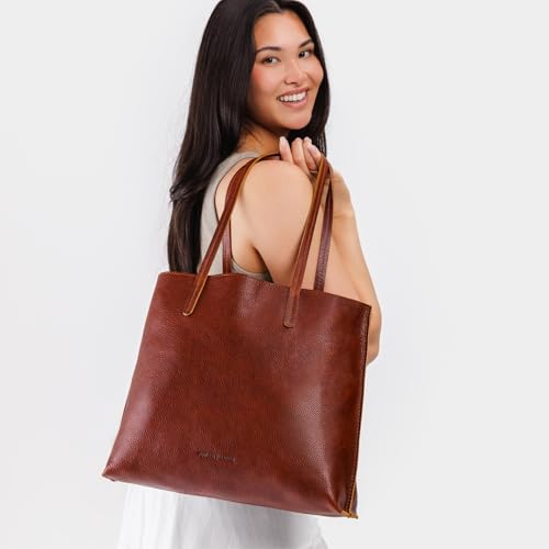 Portland Leather Goods August Tote Bolso de Cuero miniatura 2