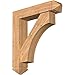 Ekena Millwork BKT0806X34X38WTL03SWR Westlake Arts and Crafts Smooth Bracket w/Offset Brace, Western Red Cedar