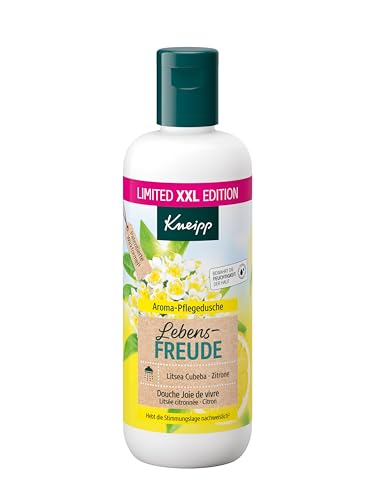 Kneipp XXL Duschgel Lebensfreude - Zitrone und Litsea Cubeba - Rezeptur ohne Mikroplastik - 400ml