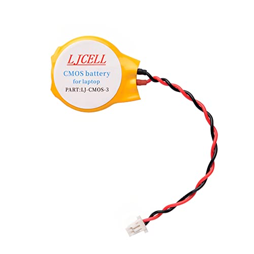 LJCELL CMOS Battery for IBM Lenovo ThinkPad Laptop X1 Carbon 2-nd Carbon 3rd Carbon 4th Carbon 5th Carbon 6th BIOS RTC CR2016 Battery with 2 Wire Cable and Connector