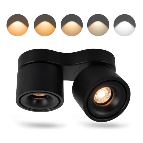 Image of 5CCT LED Ceiling Spotlight Modern Surface Mount Ceiling Light | Dimmable,5CCT /2700K-5000K,Flush Mount Ceiling Lights Fixture,Kitchens,Bedrooms,Living Rooms,Hospitality,Hallways,and Foyers