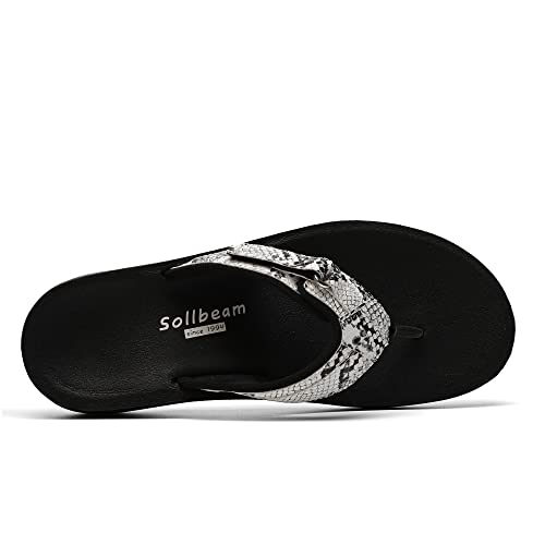 Image of SOLLBEAM Womens Original Orthotic Comfort Thong Style Flip Flops Sandals With Arch Support Heel Cup