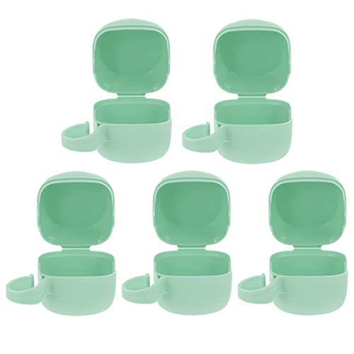 JOINPAYA 5pcs Portable Pacifier Storage Containers Dust Holder Boxes Durable and Compact Design for Safe for Pacifiers and Essentials