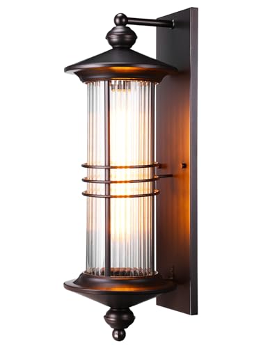 LEONLITE Large 23 Inch Outdoor Wall Lights, Classical Style Wall Lantern, Max 60W E26 Base...