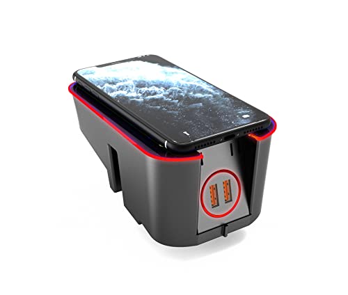 Car Wireless Charger Mount fit for Volvo XC90,XC60,S90,V90,S60,V60 2023 2022 2021 2020 2019 2018 2017,QC 3.0 Fast Charging Compatible with Other Wireless Charging Devices Such as iPhone and Samsung