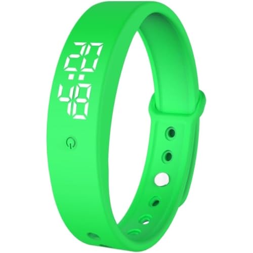 �X�|�[�c�j���[�g�����E�H�b�`�A�h���d�q�ڊo�܂����v�A�d�q�A�V���R���X�g���b�v�A�X�g�b�v�E�H�b�`�A�X�}�[�g�E�H�b�`�X�g���b�v�A���߉\�ȃu���X���b�g�A�U���ALED�d�q (�O���[��) [���s�A���i]