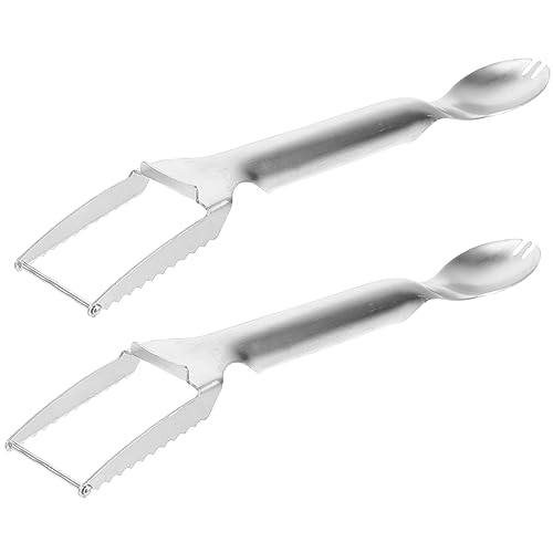 SOLUSTRE Metal Watermelon Cutter Stainless Steel Fork Slicer Slicer for Kitchen 2 Pack
