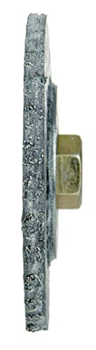 Image of Weiler 35800 Mini Roughneck 4 inch Polyflex Encapsulated Stringer Bead Wheel, 0.020 inch Steel Wire Fill, 5 /8 inch-11 UNC Nut, Made in The USA (Pack of 5)