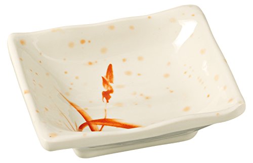 Yanco OR-2404 Orchis Square Sauce Dish, 4