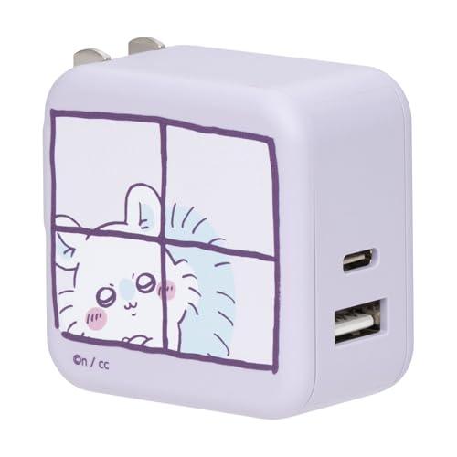 Amazon | ちいかわ 2台同時充電/32W ACアダプタ（モモンガ） | MOTTERU
