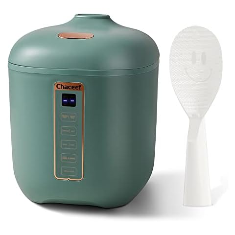 CHACEEF Mini Rice Cooker 2-Cups Uncooked Cover