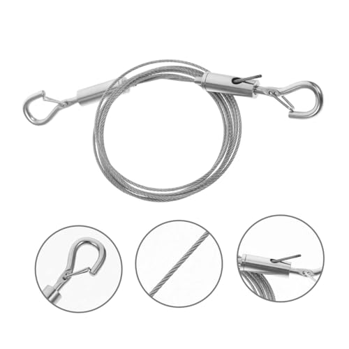 Image of Wide Range of Use Wire Rope Hook Stainless Steel Photo Frame Hanging Wire for Wall Picture Mirror