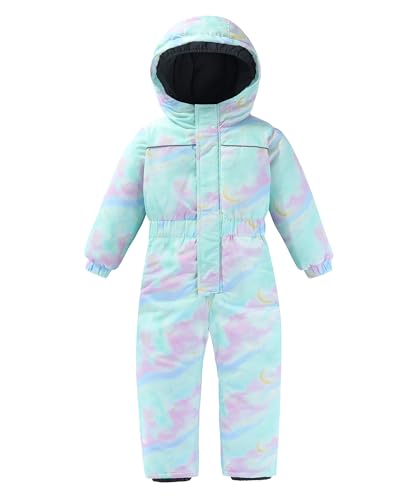 Image of Hiheart Boys Girls One Piece Snowsuit Waterproof Ski Snowboard Coverall