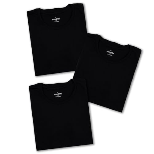 Kit 3 Camisetas Básicas Masculinas Sandrini Preto ou Sortido Algodão Premium Conforto Casu... Kit 3 Camisetas Básicas Masculinas Sandrini Preto ou Sortido Algodão Premium Conforto Casu...
